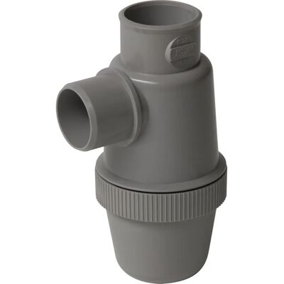 Nicoll - Sifón de botella vertical - PVC 32mm - Gris - Sifón de lavabo Nicoll - Sifón de botella vertical - PVC 32mm - Gris - Sifón de lavabo