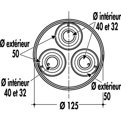 NICOLL - 12550/40/32x33 - Elastomer-Reduzierstück NICOLL - 12550/40/32x33 - Elastomer-Reduzierstück