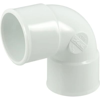 NICOLL - CH88B - Blanc - Ø40 - Coude PVC - Publicité NICOLL - CH88B - Blanc - Ø40 - Coude PVC - Publicité