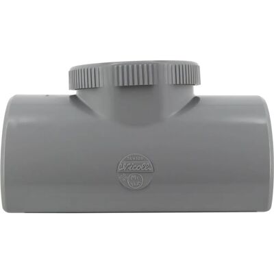 Rama de 90° Nicoll con tapón de inspección - ø 100/90 mm - SLV109 Rama de 90° Nicoll con tapón de inspección - ø 100/90 mm - SLV109