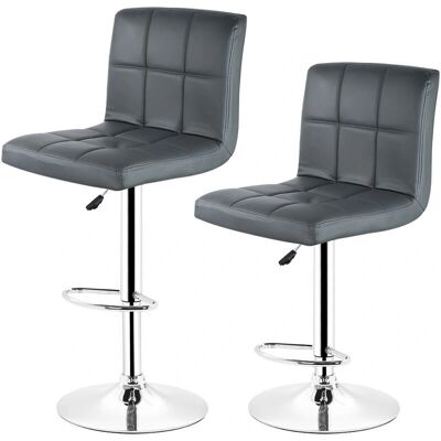 Skecten - Taburete de Barra Ajustable - Gris - 62-82cm - Taburete Skecten - Taburete de Barra Ajustable - Gris - 62-82cm - Taburete