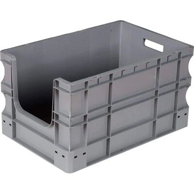 Box de stockage empilable en plastique Viso - 65L - Vert - Norme Européenne - Publicité Box de stockage empilable en plastique Viso - 65L - Vert - Norme Européenne - Publicité