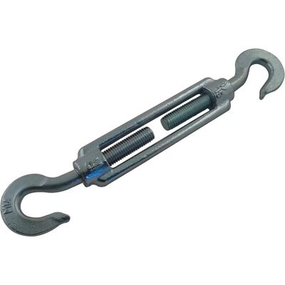 Tenditore VISO a gabbia, acciaio zincato, 2 ganci Ø12mm - TCC12E Tenditore VISO a gabbia, acciaio zincato, 2 ganci Ø12mm - TCC12E