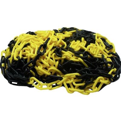 VISO CNJ801SBS Catena di segnalazione - 25m Plastica, Nero, Giallo VISO CNJ801SBS Catena di segnalazione - 25m Plastica, Nero, Giallo