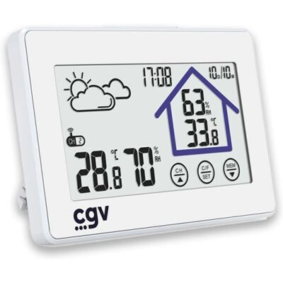 CGV Mehrzweck-Wetterstation - Uhr, Touch, Drahtlos CGV Mehrzweck-Wetterstation - Uhr, Touch, Drahtlos