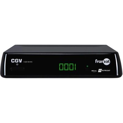 Décodeur Satellite CGV ESATHD-W5 - Full HD - Noir - Publicité Décodeur Satellite CGV ESATHD-W5 - Full HD - Noir - Publicité