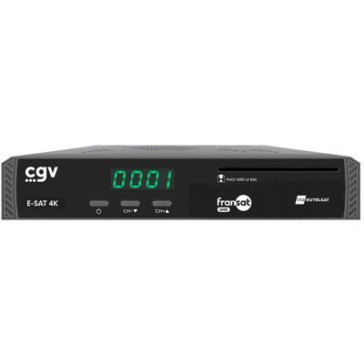 Récepteur satellite CGV E-SAT 4K - 4K Ultra HD - Publicité Récepteur satellite CGV E-SAT 4K - 4K Ultra HD - Publicité