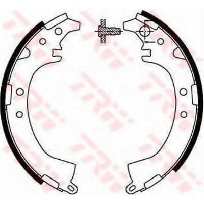 TRW bromsbackar - 220mm innerdiameter - 42mm bredd - bromstyp TRW bromsbackar - 220mm innerdiameter - 42mm bredd - bromstyp