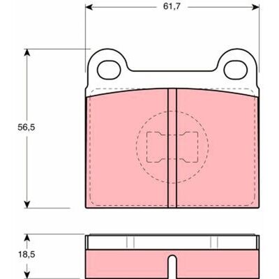 TRW GDB663 Set de Plăcuțe de Frână - VW Golf, Scirocco, Passat TRW GDB663 Set de Plăcuțe de Frână - VW Golf, Scirocco, Passat