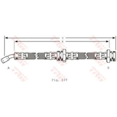 TRW PHD214 Fleksibel bremse-slange - 520mm M10x1 Subaru Impreza I, Legacy 2 TRW PHD214 Fleksibel bremse-slange - 520mm M10x1 Subaru Impreza I, Legacy 2