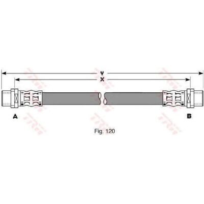 Furtun de Frână TRW PHA291 - Filet interior, 185mm, Potrivit pentru Audi B4/B5 & BMW 7 Furtun de Frână TRW PHA291 - Filet interior, 185mm, Potrivit pentru Audi B4/B5 & BMW 7
