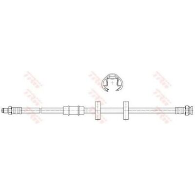Ελαστικό σωληνάκι φρένων TRW PHB327 - M10x1, 436 mm, για SEAT Ibiza 1 Ελαστικό σωληνάκι φρένων TRW PHB327 - M10x1, 436 mm, για SEAT Ibiza 1