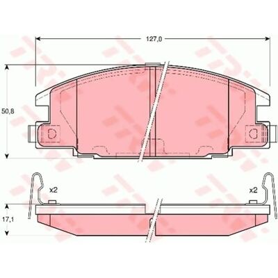 TRW GDB3161 Plăcuțe de frână - ISUZU D-Max, Opel Frontera A SUV - Plăcuțe de frână TRW GDB3161 Plăcuțe de frână - ISUZU D-Max, Opel Frontera A SUV - Plăcuțe de frână