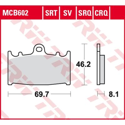TRW Lucas MCB602CRQ Racing Brake Kit - Motorcycle Brake Parts TRW Lucas MCB602CRQ Racing Brake Kit - Motorcycle Brake Parts