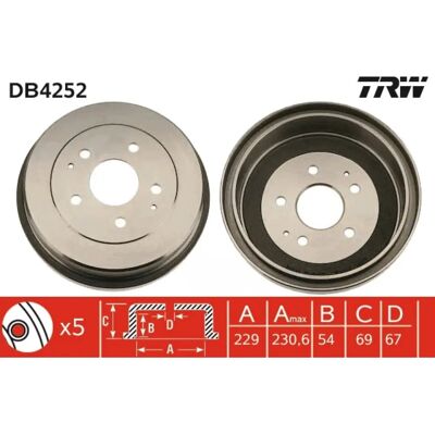 TRW DB4252 Δαχτυλίδι φρένων - Συμβατό με Toyota & Daihatsu TRW DB4252 Δαχτυλίδι φρένων - Συμβατό με Toyota & Daihatsu