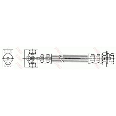 TRW PHA389 Bremsschlauch - 344mm Länge, Innengewinde 3/8 24 - Universell passend TRW PHA389 Bremsschlauch - 344mm Länge, Innengewinde 3/8 24 - Universell passend