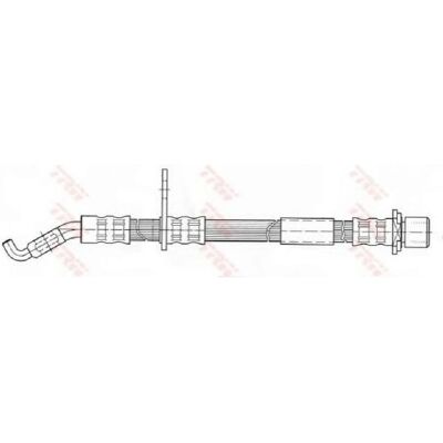 Daihatsu Bremsschlauch - 465mm Länge, M10x1, Banjo - Bremsschlauch Daihatsu Bremsschlauch - 465mm Länge, M10x1, Banjo - Bremsschlauch