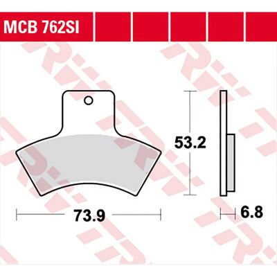 TRW Lucas Sinteröidyt jarrupalat MCB762SI - Maasto TRW Lucas Sinteröidyt jarrupalat MCB762SI - Maasto