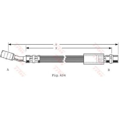 TRW bremse slange - 312mm længde, M10x1 indvendigt gevind - Bremsesystem TRW bremse slange - 312mm længde, M10x1 indvendigt gevind - Bremsesystem