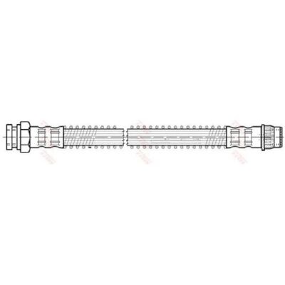 Bosch PHA424 bremse slange - Bakaksel 210mm M10x1 Bosch PHA424 bremse slange - Bakaksel 210mm M10x1
