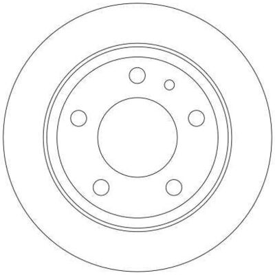 TRW DF4333 Bremseskive - Solid type TRW DF4333 Bremseskive - Solid type