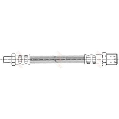 Ευέλικτος σωλήνας φρένων TRW PHB436 - 400mm, εσωτερική & εξωτερική ροδέλα Ευέλικτος σωλήνας φρένων TRW PHB436 - 400mm, εσωτερική & εξωτερική ροδέλα