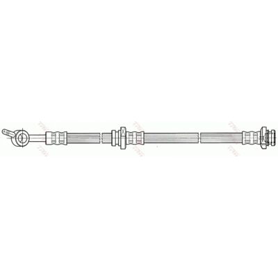 TRW bremse slange - 615mm længde, M10x1 indvendig gevind, 10mm diameter TRW bremse slange - 615mm længde, M10x1 indvendig gevind, 10mm diameter