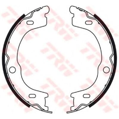 TRW Bremseklodssæt til Kia Sorento - 40mm Tromlenbremse - Parkeringsklodser TRW Bremseklodssæt til Kia Sorento - 40mm Tromlenbremse - Parkeringsklodser