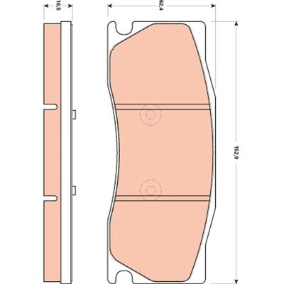 Jaguar GDB1850 Forhjuls bremsklodser - Egnet til skivebremser Jaguar GDB1850 Forhjuls bremsklodser - Egnet til skivebremser