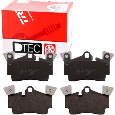 Pastillas de freno TRW Dtec - Reducción de polvo trasero para Audi Q7, Porsche Cayenne Pastillas de freno TRW Dtec - Reducción de polvo trasero para Audi Q7, Porsche Cayenne