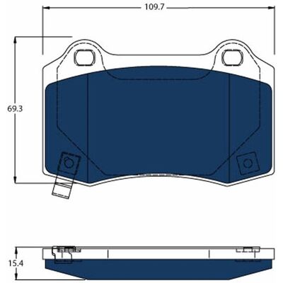TRW GDB4171BTE Plaquettes de Frein Arrière - Kit de Freins TRW GDB4171BTE Plaquettes de Frein Arrière - Kit de Freins