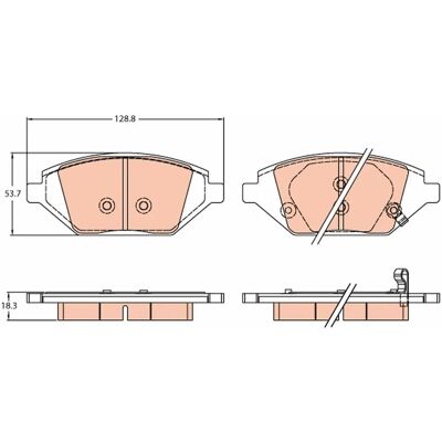 TRW GDB2318 - Bremseskiver til Chevrolet TRW GDB2318 - Bremseskiver til Chevrolet