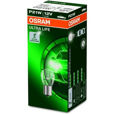 Osram Ultra Life P21W - Signallampe - Brems- & Nebelschlusslicht - 7506ULT Osram Ultra Life P21W - Signallampe - Brems- & Nebelschlusslicht - 7506ULT