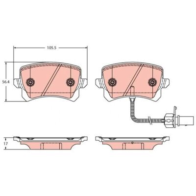 TRW GDB2389 - Σετ δαγκάνες φρένων για AUDI Q3 TRW GDB2389 - Σετ δαγκάνες φρένων για AUDI Q3