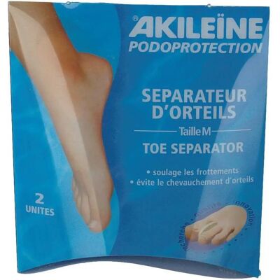 Séparateurs d'Orteils Akileïne - Taille M - Protecteurs pour Pieds - Publicité Séparateurs d'Orteils Akileïne - Taille M - Protecteurs pour Pieds - Publicité