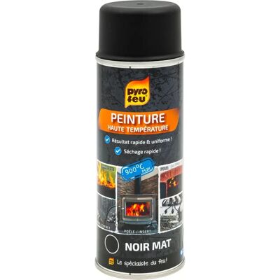 Pyro Feu - 24950-6 - Negro Mate - Pintura Térmica Pyro Feu - 24950-6 - Negro Mate - Pintura Térmica