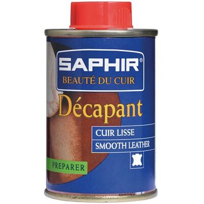 Préparateur et Décolorant en Cuir Saphir - 100ml - Nettoyant pour cuir - Publicité Préparateur et Décolorant en Cuir Saphir - 100ml - Nettoyant pour cuir - Publicité
