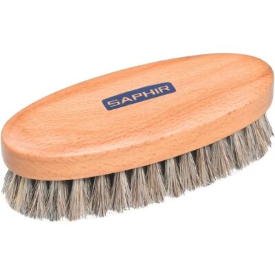 Saphir Beaute Du Cuir Saphir Oval Horsehair Brush Natural - Horsehair Brush Saphir Beaute Du Cuir Saphir Oval Horsehair Brush Natural - Horsehair Brush