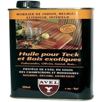 Huile pour bois de teck et exotiques AVEL 500ml - Publicité Huile pour bois de teck et exotiques AVEL 500ml - Publicité