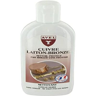 AVEL Nettoyant pour cuivre, laiton et bronze - Nettoyant pour cuivre, laiton et bronze - Produit de nettoyage - Publicité AVEL Nettoyant pour cuivre, laiton et bronze - Nettoyant pour cuivre, laiton et bronze - Produit de nettoyage - Publicité