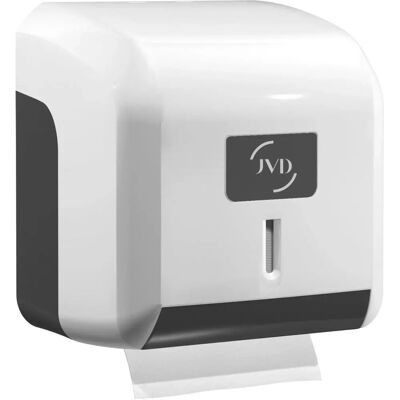 Distributeur de papier toilette blanc Mini Raja - Fixation murale, verrou - Publicité Distributeur de papier toilette blanc Mini Raja - Fixation murale, verrou - Publicité