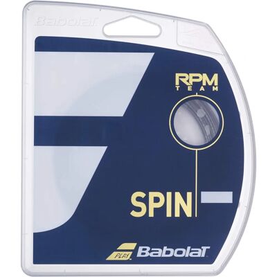 Cordage de tennis Babolat Rpm Team 12 M - Contrôle & Spin - Publicité Cordage de tennis Babolat Rpm Team 12 M - Contrôle & Spin - Publicité