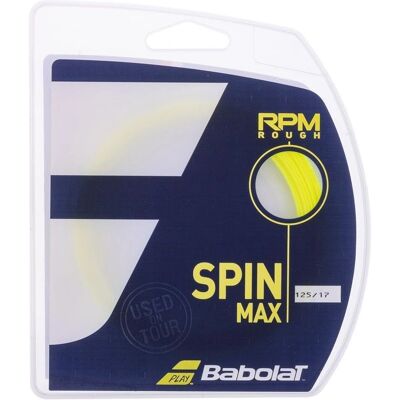 Cordage de Tennis Babolat RPM Rough 12m - Spin et Contrôle Max - Publicité Cordage de Tennis Babolat RPM Rough 12m - Spin et Contrôle Max - Publicité