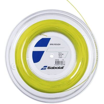 Cuerda de tenis Babolat RPM Rough - 200m - Amarillo - Control Cuerda de tenis Babolat RPM Rough - 200m - Amarillo - Control