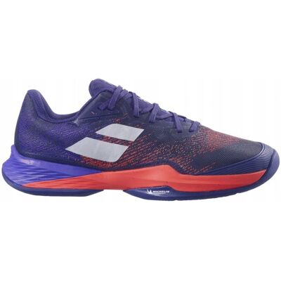 Babolat Jet Mach 3 All Court dla mężczyzn - niebieski wstążka fioletowa - Buty tenisowe Babolat Jet Mach 3 All Court dla mężczyzn - niebieski wstążka fioletowa - Buty tenisowe