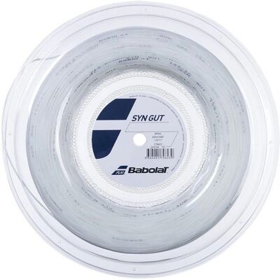 Babolat Syn Gut 200m Tennis-Saite - Weiß Babolat Syn Gut 200m Tennis-Saite - Weiß