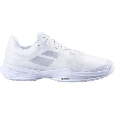 Zapatillas de tenis Babolat Jet Mach 3 Grass Wimbledon blancas/plata - Mujer Zapatillas de tenis Babolat Jet Mach 3 Grass Wimbledon blancas/plata - Mujer