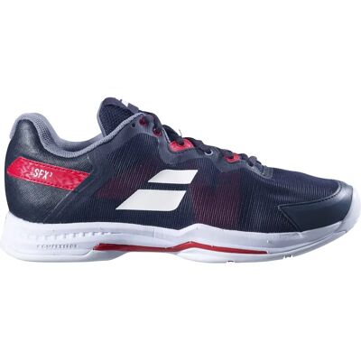 Babolat SFX 3 Herren All Court Tennisschuhe - Schwarz/Poppy Red Babolat SFX 3 Herren All Court Tennisschuhe - Schwarz/Poppy Red