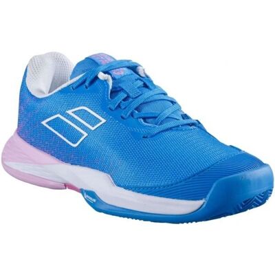 Babolat Jet Mach 3 Clay Junior Girl - Jasno niebieskie buty do tenisa Babolat Jet Mach 3 Clay Junior Girl - Jasno niebieskie buty do tenisa