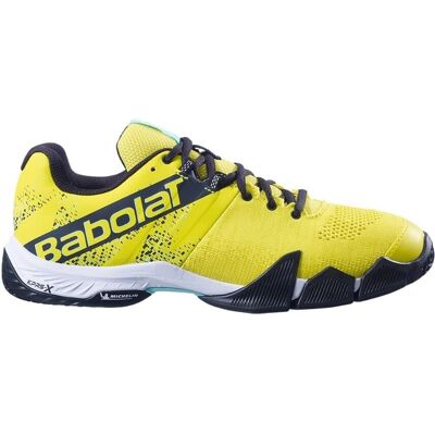 Chaussures de Padel Jaunes Babolat Movea - Chaussures de Padel - Publicité Chaussures de Padel Jaunes Babolat Movea - Chaussures de Padel - Publicité